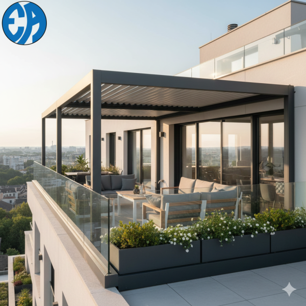 Installation de pergola en copropriété sur terrasse d'immeuble copropriete Muret